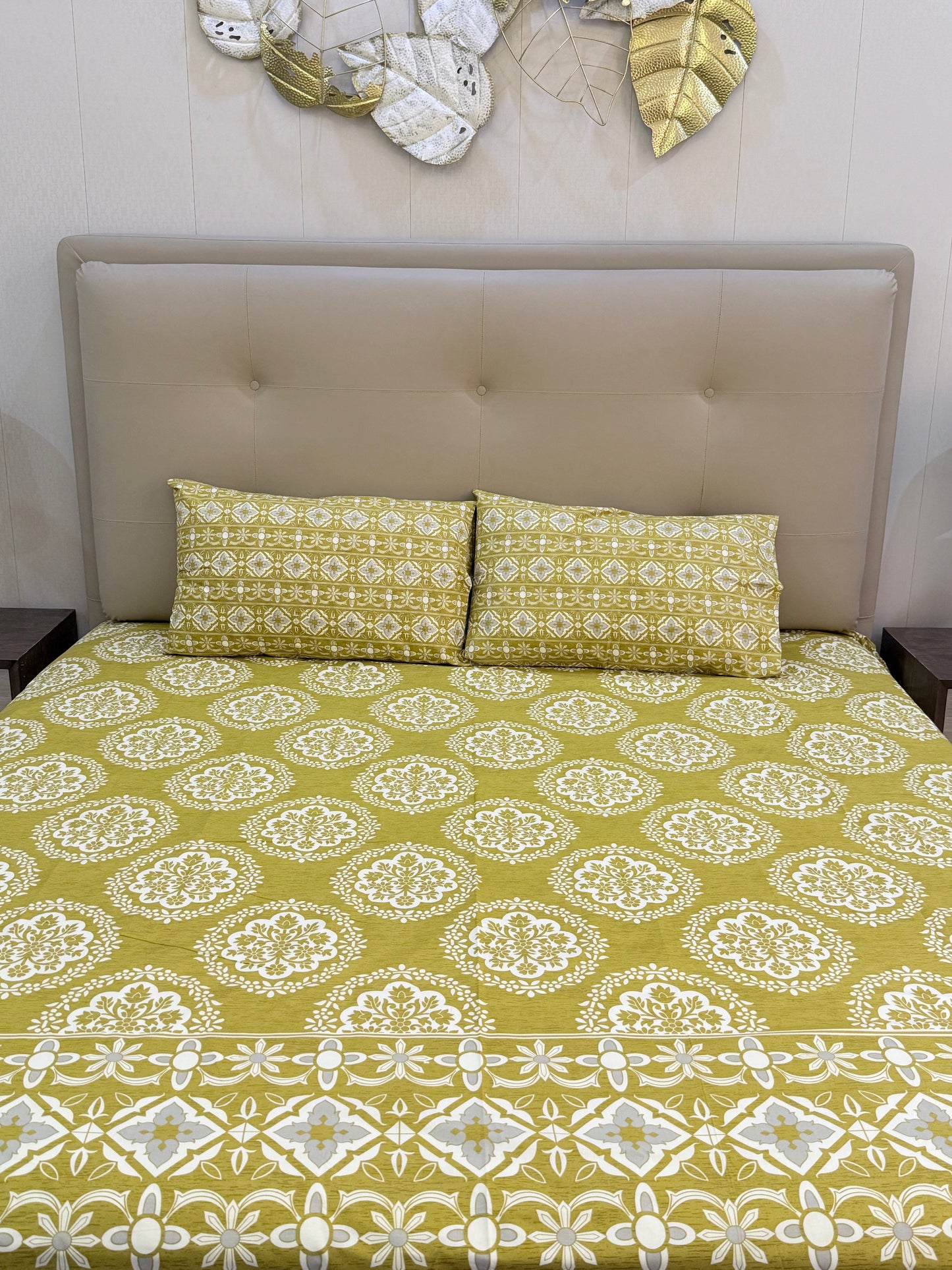 CottonBloom Bed Sheet - 3 Pcs