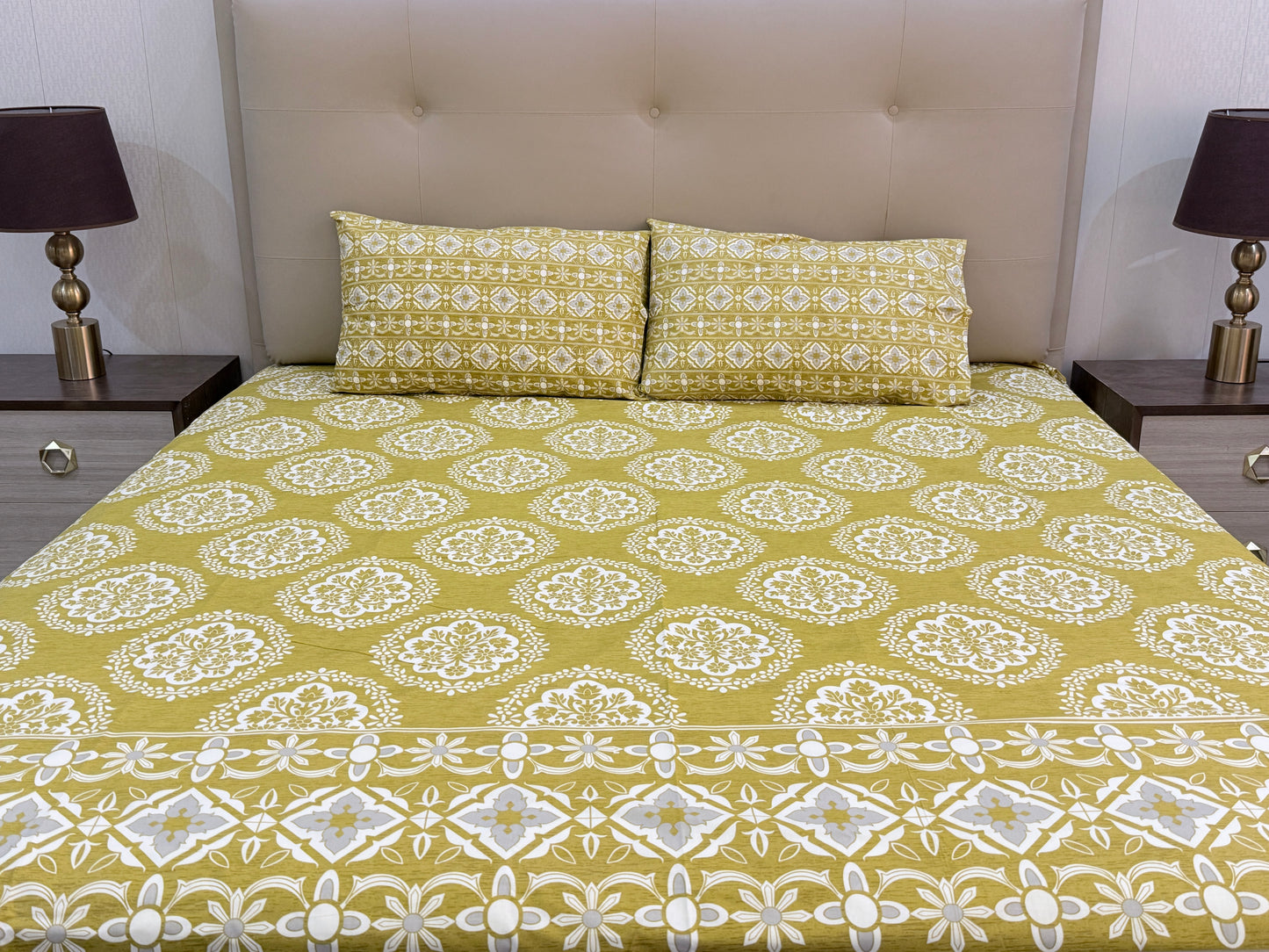 CottonBloom Bed Sheet - 3 Pcs